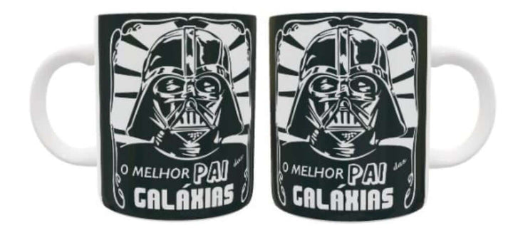 Caneca de Porcelana "O Melhor Pai das Galáxias" - Cestas Company